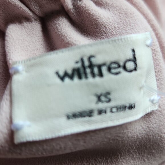 ARITZIA | Wilfred Morel Blouse Top Off Shoulder Pink Sz XS - Picture 5 of 6